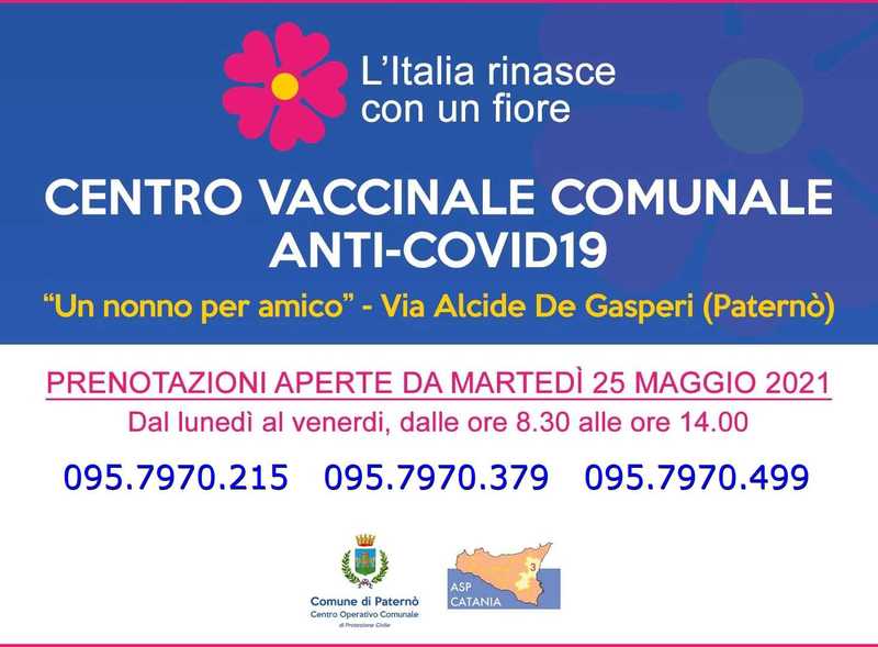 centro vaccinale comune di paterno